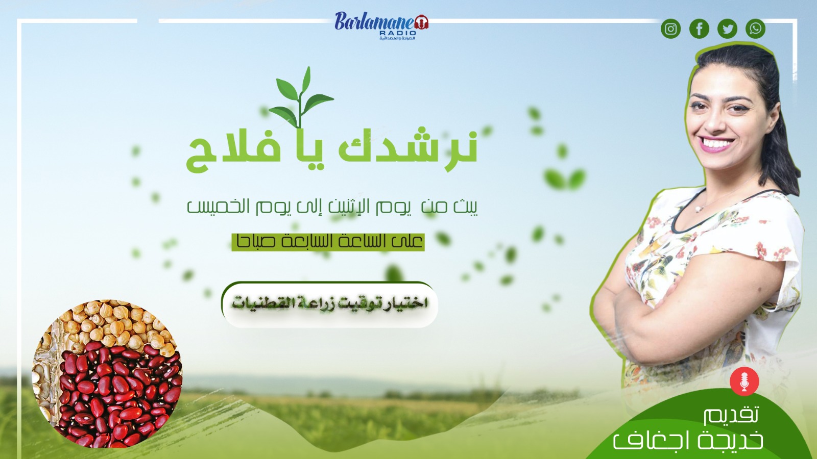 نرشدك يا فلاح .. اختيار توقيت زراعة القطنيات